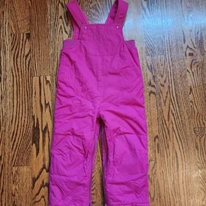 Girls ski bib pants overalls